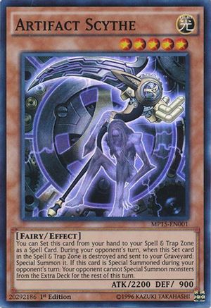 Artifact Scythe [MP15-EN001] Super Rare - Trinity Hobby