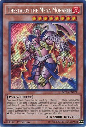 Thestalos the Mega Monarch [MP15-EN021] Secret Rare - Trinity Hobby