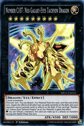 Number C107: Neo Galaxy-Eyes Tachyon Dragon [MP15-EN023] Super Rare - Trinity Hobby