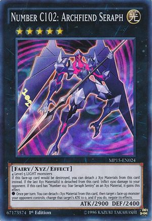 Number C102: Archfiend Seraph [MP15-EN024] Super Rare - Trinity Hobby