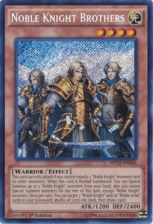 Noble Knight Brothers [MP15-EN046] Secret Rare - Trinity Hobby