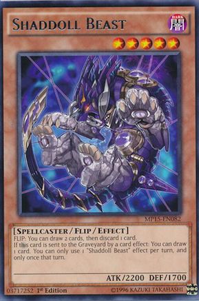 Shaddoll Beast [MP15-EN082] Rare - Trinity Hobby