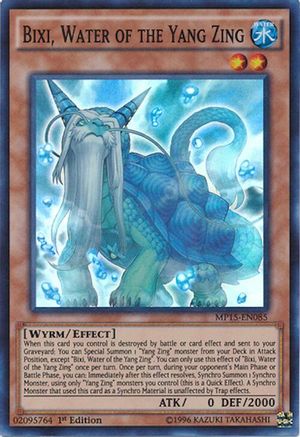 Bixi, Water of the Yang Zing [MP15-EN085] Super Rare - Trinity Hobby