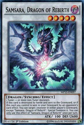 Samsara, Dragon of Rebirth [MP15-EN097] Super Rare - Trinity Hobby