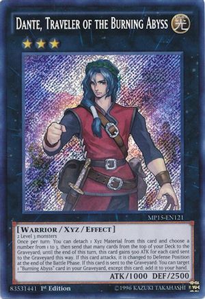 Dante, Traveler of the Burning Abyss [MP15-EN121] Secret Rare - Trinity Hobby