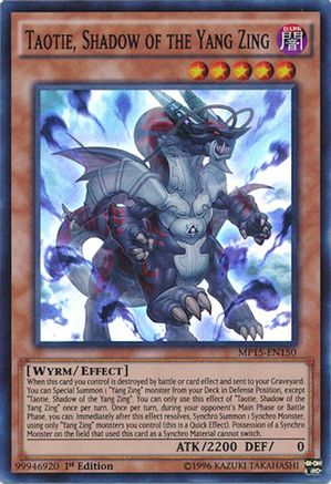 Taotie, Shadow of the Yang Zing [MP15-EN150] Super Rare - Trinity Hobby