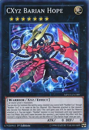CXyz Barian Hope [MP15-EN189] Super Rare - Trinity Hobby