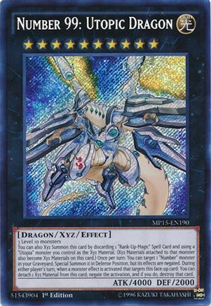 Number 99: Utopic Dragon [MP15-EN190] Secret Rare - Trinity Hobby