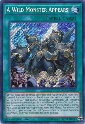 A Wild Monster Appears! [MP15-EN234] Secret Rare - Trinity Hobby