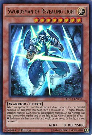 Swordsman of Revealing Light [MP15-EN245] Ultra Rare - Trinity Hobby