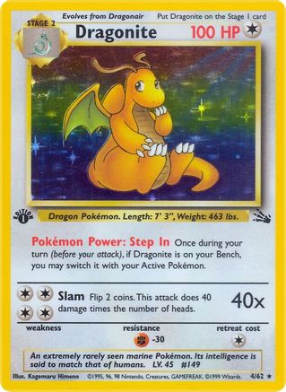 Dragonite (4/62) [Fossil 1st Edition] - Trinity Hobby
