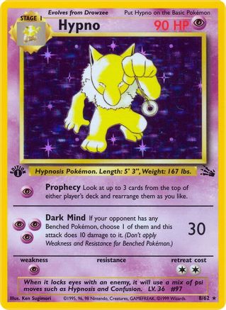 Hypno (8/62) [Fossil 1st Edition] - Trinity Hobby