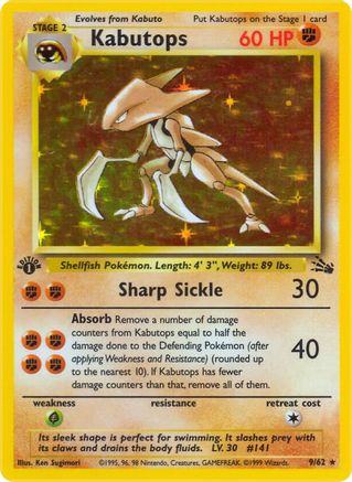 Kabutops (9/62) [Fossil Unlimited] - Trinity Hobby