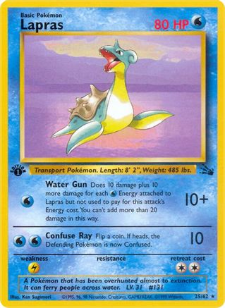 Lapras (25/62) [Fossil Unlimited] - Trinity Hobby