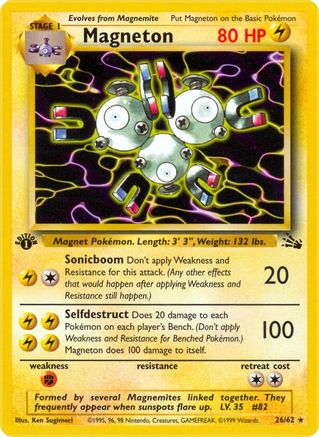 Magneton (26/62) [Fossil 1st Edition] - Trinity Hobby