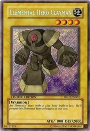 Elemental Hero Clayman [EHC2-EN002] Secret Rare - Trinity Hobby
