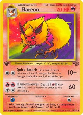Flareon (19/64) [Jungle Unlimited] - Trinity Hobby
