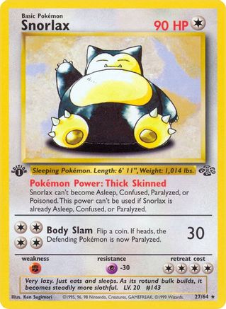 Snorlax (27/64) [Jungle Unlimited] - Trinity Hobby