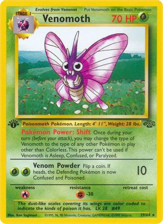 Venomoth (29/64) [Jungle Unlimited] - Trinity Hobby