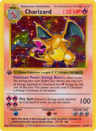 Charizard (4/102) (Shadowless) [Base Set 1st Edition] - Trinity Hobby