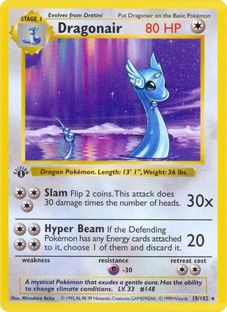 Dragonair (18/102) [Base Set Shadowless Unlimited] - Trinity Hobby