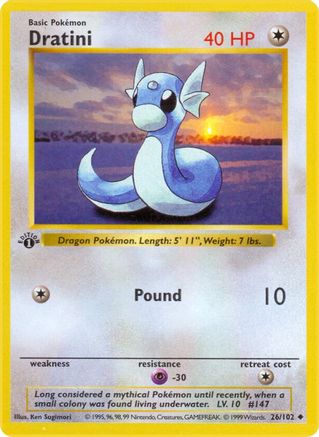 Dratini (26/102) [Base Set Shadowless Unlimited] - Trinity Hobby
