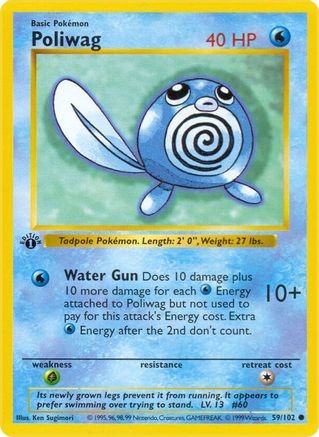 Poliwag (59/102) [Base Set Shadowless Unlimited] - Trinity Hobby