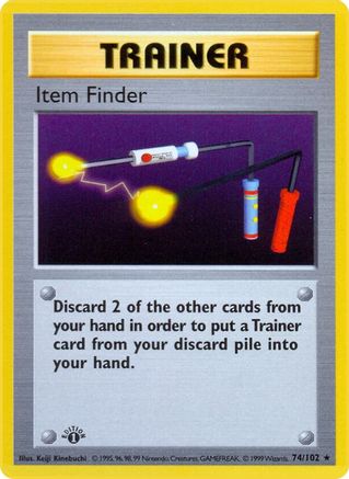 Item Finder (74/102) [Base Set Shadowless Unlimited] - Trinity Hobby