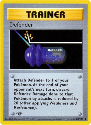 Defender (80/102) [Base Set Shadowless Unlimited] - Trinity Hobby
