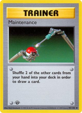 Maintenance (83/102) [Base Set Shadowless Unlimited] - Trinity Hobby
