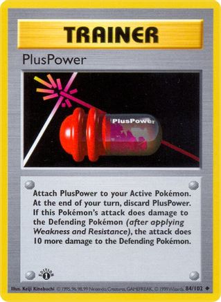 PlusPower (84/102) (Shadowless) [Base Set 1st Edition] - Trinity Hobby