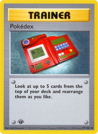 Pokedex (87/102) (Shadowless) [Base Set 1st Edition] - Trinity Hobby