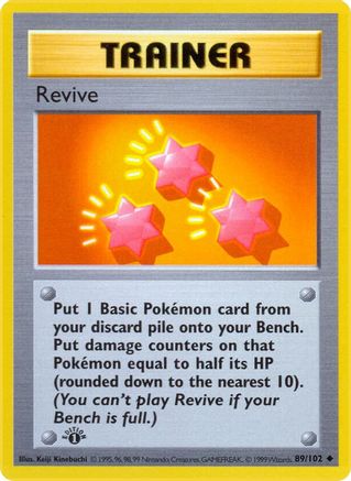 Revive (89/102) [Base Set Shadowless Unlimited] - Trinity Hobby