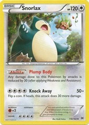 Snorlax (118/162) [XY: BREAKthrough] - Trinity Hobby