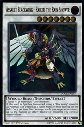 Assault Blackwing - Raikiri the Rain Shower (UTR) [DOCS-EN047] Ultimate Rare - Trinity Hobby