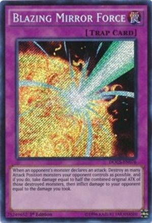 Blazing Mirror Force [DOCS-EN076] Secret Rare - Trinity Hobby