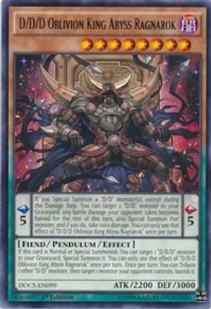 D/D/D Oblivion King Abyss Ragnarok [DOCS-EN099] Rare - Trinity Hobby