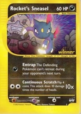 Rocket's Sneasel (5) (Winner) [Best of Promos] - Trinity Hobby