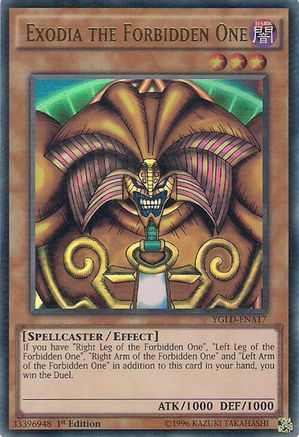 Exodia the Forbidden One [YGLD-ENA17] Ultra Rare - Trinity Hobby