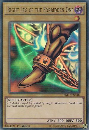 Right Leg of the Forbidden One [YGLD-ENA18] Ultra Rare - Trinity Hobby