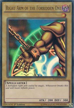 Right Arm of the Forbidden One [YGLD-ENA20] Ultra Rare - Trinity Hobby