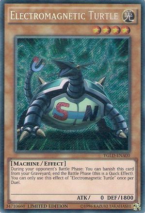 Electromagnetic Turtle [YGLD-ENA00] Secret Rare - Trinity Hobby