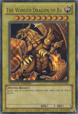 The Winged Dragon of Ra [YGLD-ENG03] Ultra Rare - Trinity Hobby