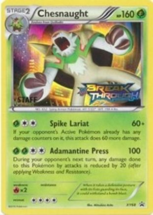 Chesnaught (XY68) (Staff) [XY: Black Star Promos] - Trinity Hobby