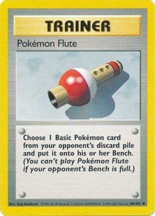 Pokemon Flute (86/102) [Base Set Unlimited] - Trinity Hobby