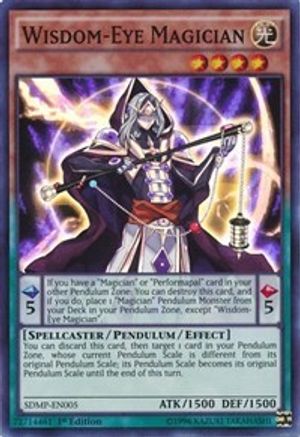 Wisdom-Eye Magician [SDMP-EN005] Super Rare - Trinity Hobby