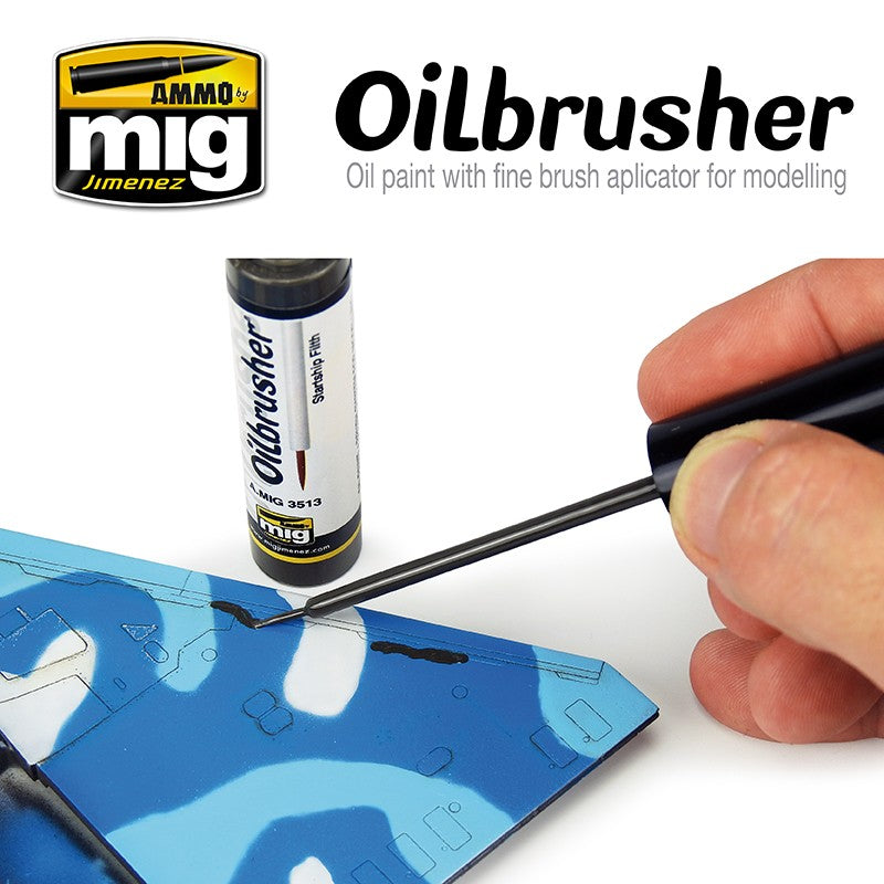 Ammo Mig Oilbrusher - White - Trinity Hobby