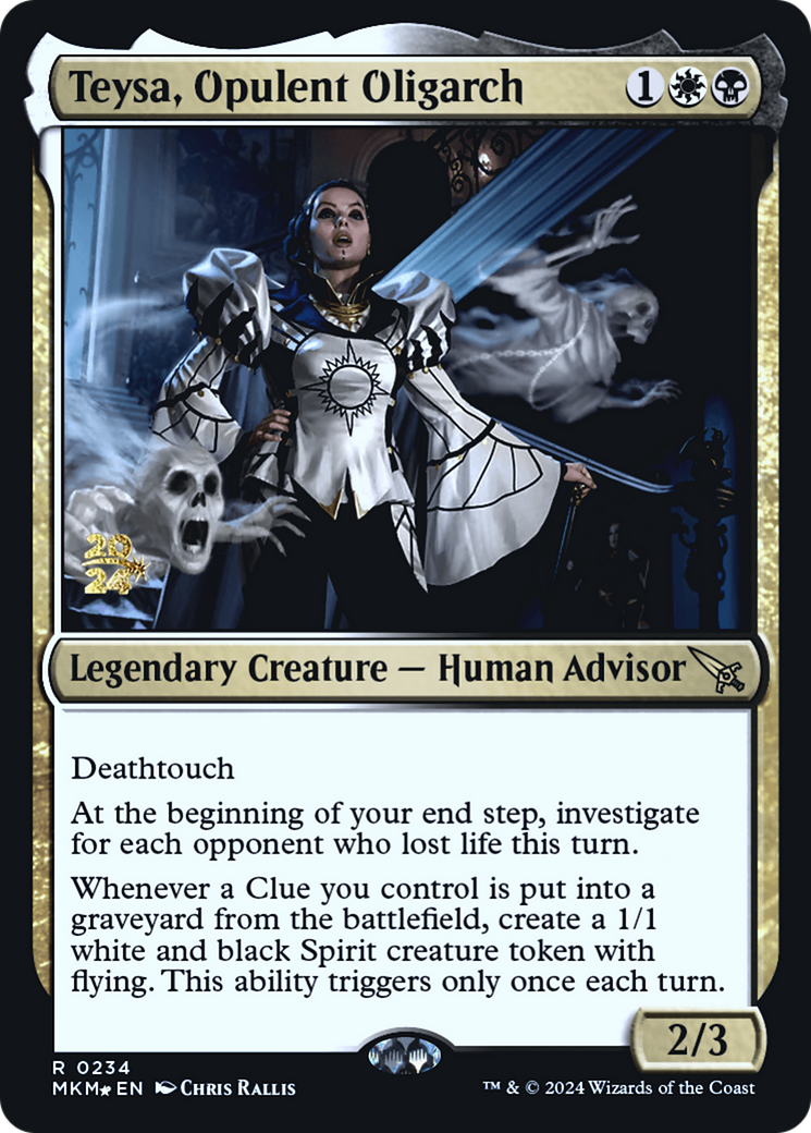 Teysa, Opulent Oligarch [Murders at Karlov Manor Prerelease Promos] - Trinity Hobby