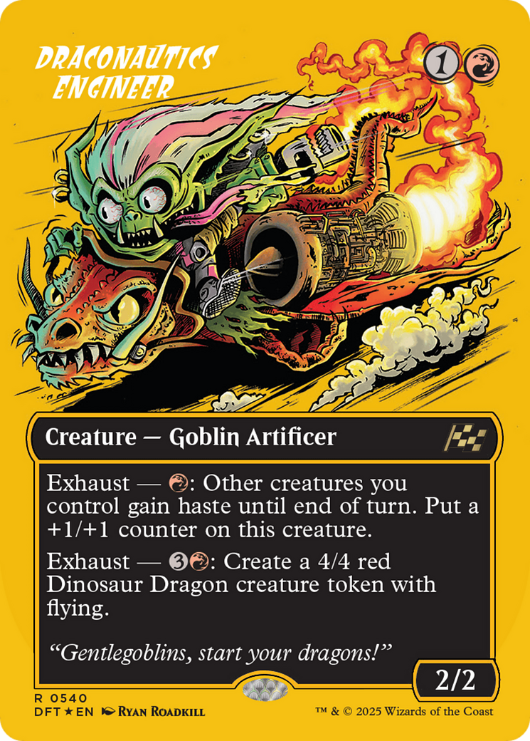Draconautics Engineer (Borderless) (First-Place Foil) [Aetherdrift] - Trinity Hobby