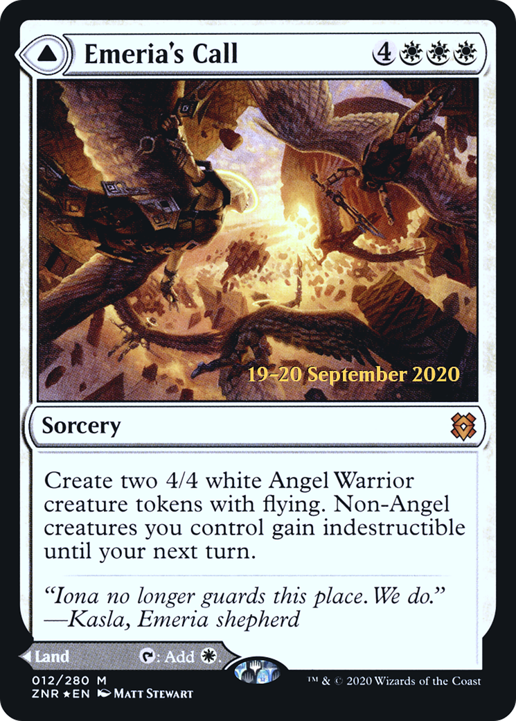 L'appel d'Emeria // Emeria, Shattered Skyclave [Promotions avant-première de Zendikar Rising] 